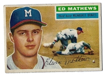 1956 Eddie Mathews (HOF) Topps Baseball Card - Better Grade
