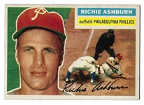 1956 Richie Ashburn (HOF) Topps Baseball Card - Better Grade