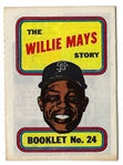 1970 Willie Mays (HOF) Topps Story Booklet - High Grade