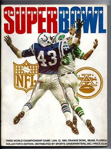 1969 Super Bowl III (NY Jets vs. Baltimore Colts) Mail Order Collectors Edition Program