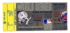 1969 World Series (NY Mets vs. Baltimore O's) Game #4 Ticket at Shea Stadium