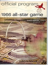 1966 MLB All-Star Game Program at St. Louis - Lesser Condition