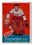 1957-58 Terry Sawchuck (Pro Hockey Hall of Fame) Topps Hockey Card
