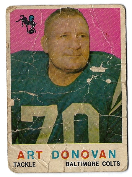 1959 Art Donovan (HOF) Topps Football Card 