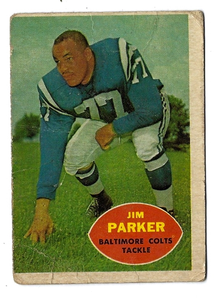 1960 Jim Parker (HOF) Topps Football Card