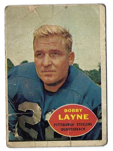 1960 Bobby Layne (HOF) Topps Football Card