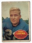 1960 Bobby Layne (HOF) Topps Football Card
