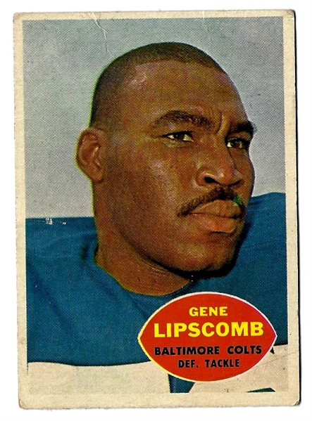 1960 Gene Big Daddy Lipscomb (Baltimore Colts) Topps Football Card