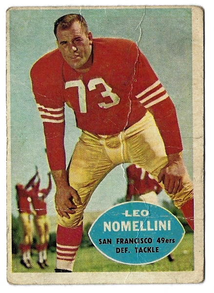 1960 Leo Nomellini (HOF) Topps Football Card