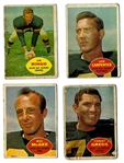 1960 Green Bay Packers Lot of (4) - With HOFers - Lesser Condition