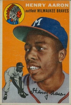 1954 Hank Aaron (HOF) Topps Rookie Card - Lesser Condition