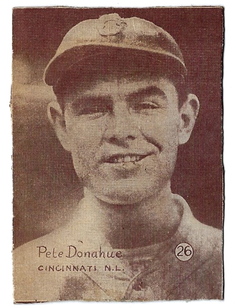 1931 Pete Donahue (Cincinnati Reds) Baseball Strip Card