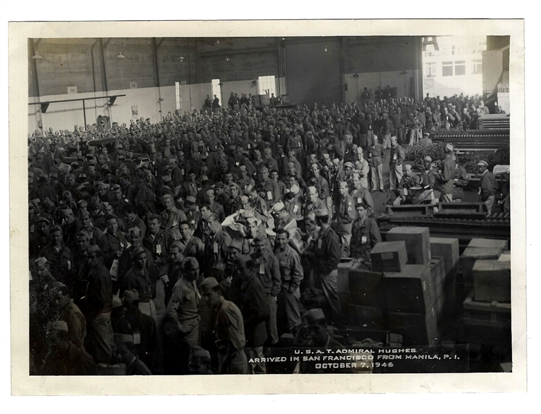 1946 San Francisco Post WWII Military Photo 