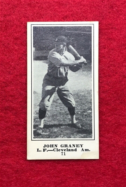 1916 M101-5 Blank Back - John Graney - Baseball Card