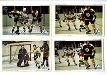 1971-72 NHLPA  Pro Star Promotions Color Postcards Lot of (4) - NY Rangers vs. Boston Bruins