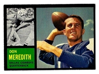 1962 Don Meredith (Dallas Cowboys) Topps Football Card - Short Print