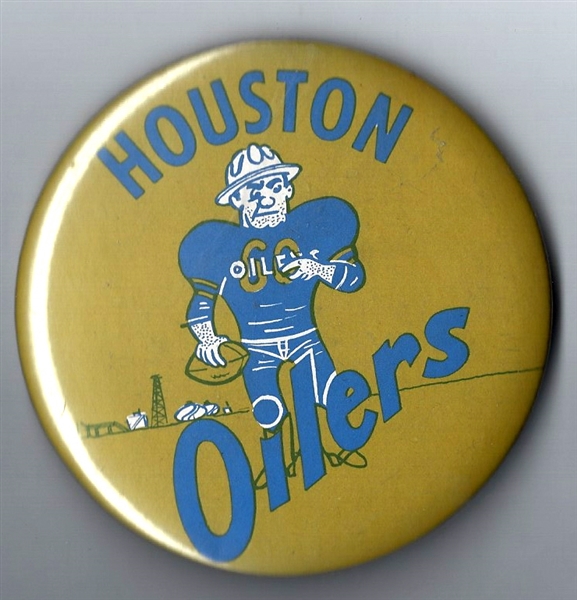 1960's Houston Oilers (AFL) Pinback Button
