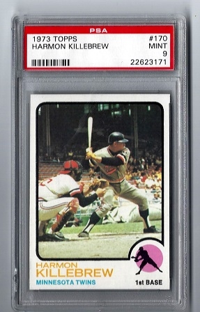 1973 Harmon Killebrew (HOF) PSA Graded 9 Topps Baseball Card
