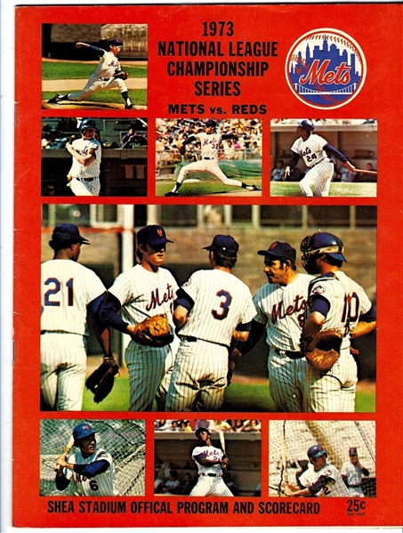 1973 NLCS - NY Mets vs. Cincinnati Reds - Game #3 The Rose/Harrelson Fight - Official Program