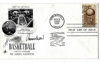 1961 Jerry West Autographed Art Craft Pro Basketball HOF Postal Cachet 1st Day Issue