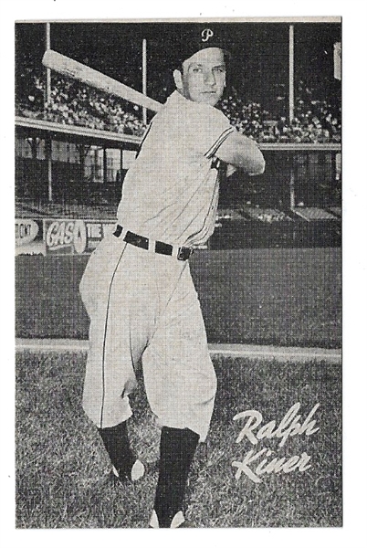 1947 Ralph Kiner (HOF) Homogenized Bread Baseball Card - High Grade