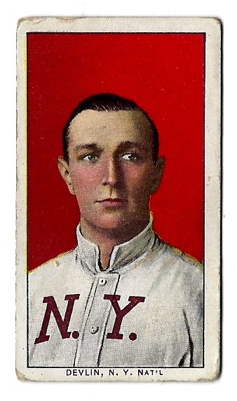 1909 Art Devlin (NY Giants) T206 Tobacco Card - Ungraded