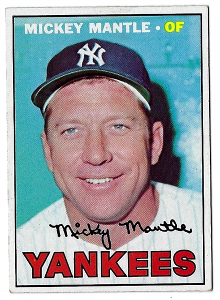 1967 Mickey Mantle (HOF) Topps Baseball Card - Better Grade