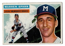 1956 Warren Spahn (HOF) Topps Baseball Card - Better Grade