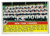 1956 NY Yankees Team Card - Better Grade