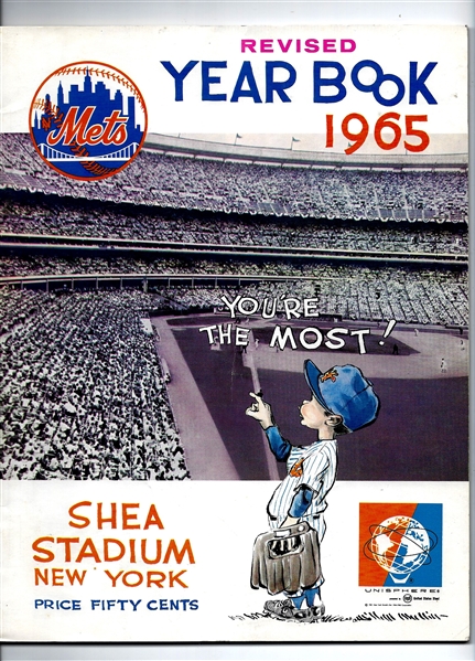 1965 NY Mets Official Yearbook - Revised Edition