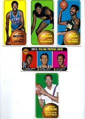 1970-71 Topps Big Boy Basketball Cards Lot of (5)