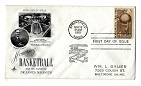 1960s James A. Naismith Pro Basketball HOF (Springfield, Mass.) 1st Day Cover Envelope