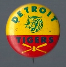 1962 - 66 Guy's Potato Chips - Detroit Tigers - Pinback 