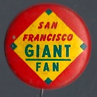 1962 - 66 Guy's Potato Chips - SF Giants -  Pinback 