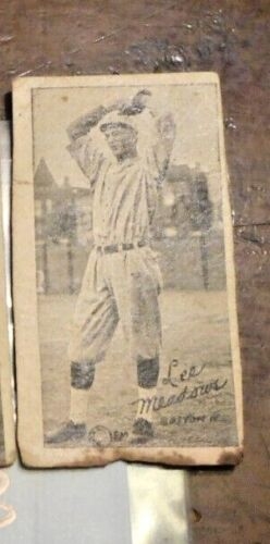 1923 Lee Meadows (Cards, Phillies & Pirates) W572 Baseball Strip Card