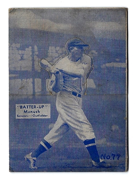 1934 Heinie Manush (Batter Up - HOF) Baseball Card