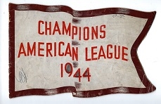 1944 St. Louis Browns (AL Champs) Commemorative Pennant Shaped Pictorial