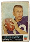 1965 Johnny Unitas (HOF) Philadelphia Football Card - Lesser Condition