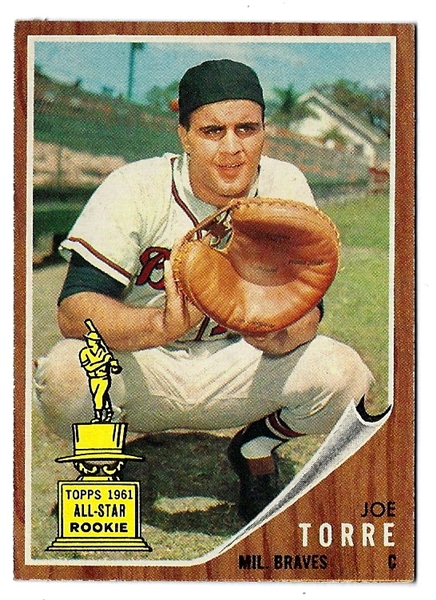 1962 Joe Torre (HOF) Topps Rookie Card - High Grade