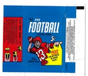 1968 Topps Football Card  5 Cent Wrapper - Better Grade