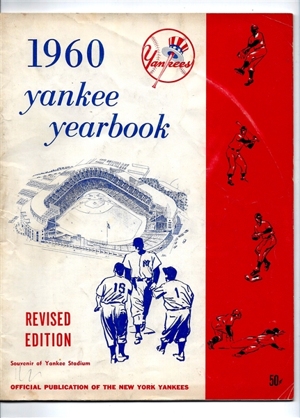 1960 NY Yankees Official Yearbook - Revised Edition
