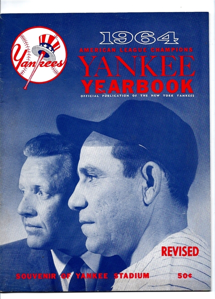 1964 NY Yankees Official Yearbook - Revised Edition