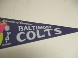1971 Super Bowl V Felt Pennant (Baltimore Colts Version) - High Grade
