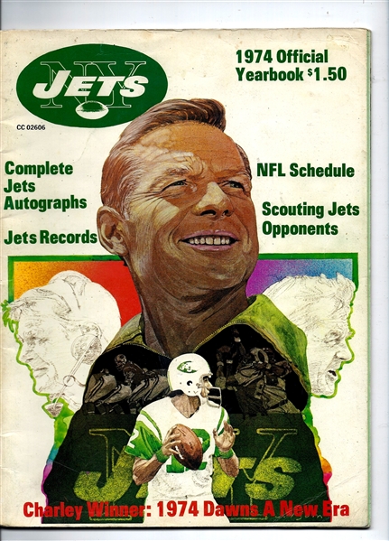 1974 NY Jets (NFL) Official Yearbook