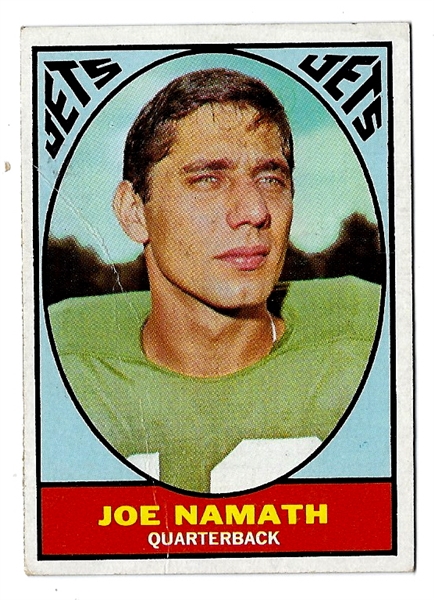 1967 Joe Namath (HOF) Topps Football Card 