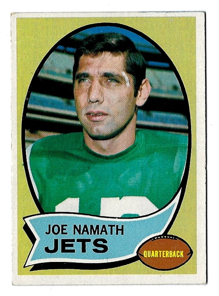 1970  Joe Namath (HOF) Topps Football Card