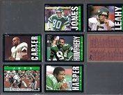 1985 NY Jets (NFL) Big Lot of (30) Topps Football Cards with Mark Gastineau 