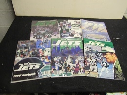 1979 - 2000 NY Jets (NFL) Lot of (6) Official Team Yearbooks