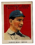 1915 Cracker Jack Card -  Jean A. Dubuc (Detroit Tigers) - Lesser Condition