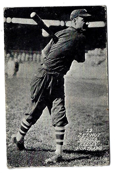 1929 Zee Nut Baseball Card - Keesey (Portland) - PCL